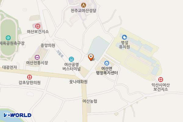 여산터미널 위치 지도 — 전북특별자치도 익산시 여산면 동헌길 7