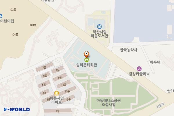 솜리문화예술회관 위치 지도 — 전북특별자치도 익산시 선화1로 106  (마동)