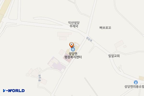 성당면 행정복지센터 위치 지도 — 전북특별자치도 익산시 성당면 황성로 727