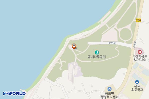 곰개나루터화장실(웅포캠핑장) 위치 지도 — 전북특별자치도 익산시 웅포면 강변로 25