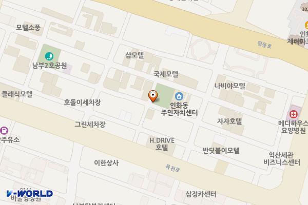 인화어린이공원 화장실 위치 지도 — 전북특별자치도 익산시 목천로7길 23, 공원화장실 (인화동2가)