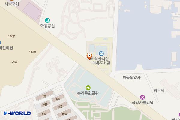 마동도서관 위치 지도 — 전북특별자치도 익산시 선화1로 99