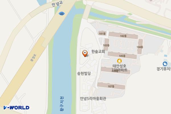 안녕동 위치 지도 — 경기도 화성시 병점구 안녕동 190-95