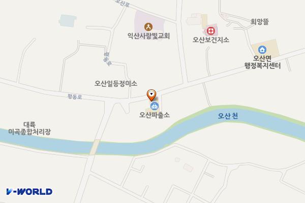 오산파출소 위치 지도 — 전북특별자치도 익산시 오산면 평동로 302