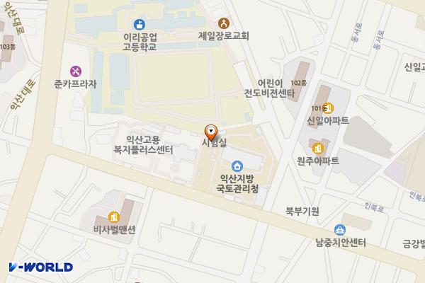 익산지방국토관리청 위치 지도 — 전북특별자치도 익산시 익산대로 52길 27