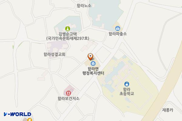 함라면 행정복지센터 위치 지도 — 전북특별자치도 익산시 함라면 함라1길 65