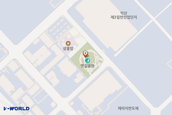 옛길공원 화장실 위치 지도 — 전북특별자치도 익산시 삼기면 오룡리 1235