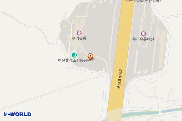 여산휴게소(순천방향) 위치 지도 — 전북특별자치도 익산시 여산면 호남고속도로 191, 여산휴게소 하행
