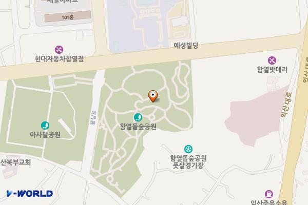 돌숲공원 화장실(정상) 2 위치 지도 — 전북특별자치도 익산시 함열읍 와리 165-4