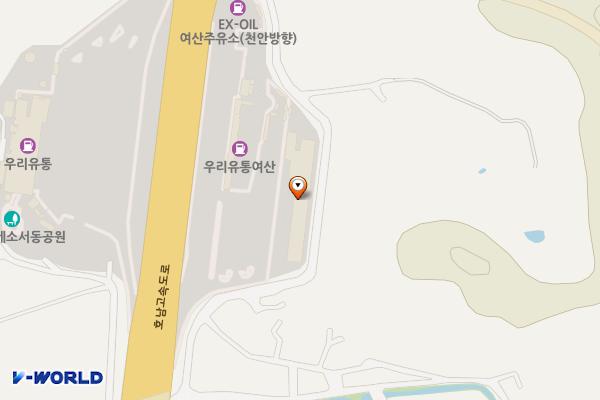 여산휴게소(천안방향) 위치 지도 — 전북특별자치도 익산시 여산면 호남고속도로 192, 여산휴게소(상행)