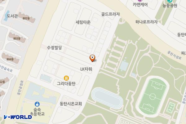 센트럴파크옆노상 위치 지도 — 경기도 화성시 동탄구 동탄공원로2길 33-1