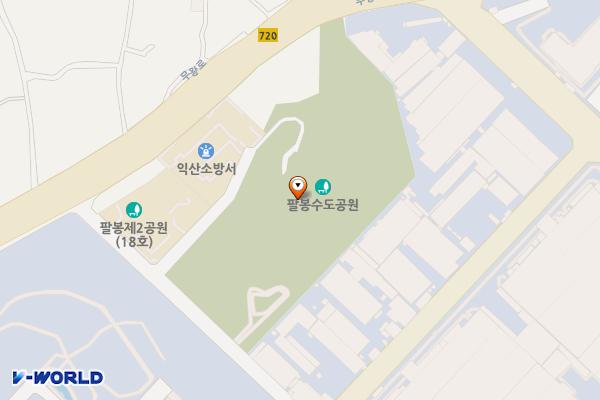 팔봉수도공원 화장실 2 위치 지도 — 전북특별자치도 익산시 팔봉동 852