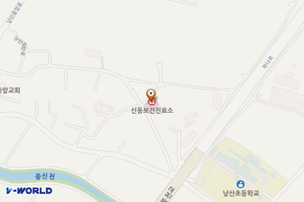 신동보건진료소 위치 지도 — 전북특별자치도 익산시 낭산면 호암신동길 35