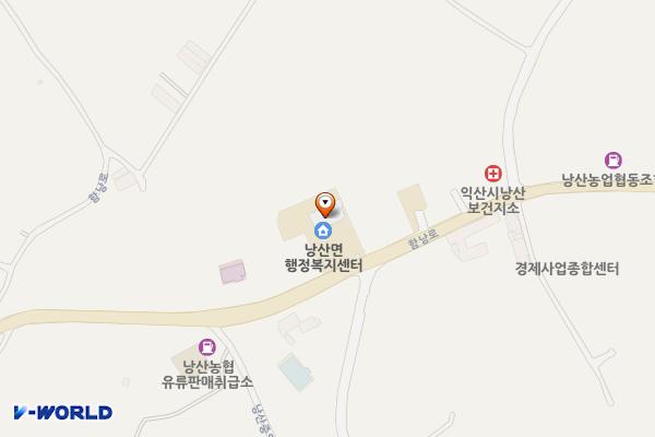 낭산면 행정복지센터 위치 지도 — 전북특별자치도 익산시 낭산면 함낭로 949