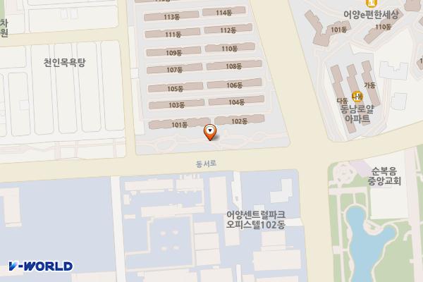 1공단녹지시설 화장실 3 위치 지도 — 전북특별자치도 익산시 어양동 606-2