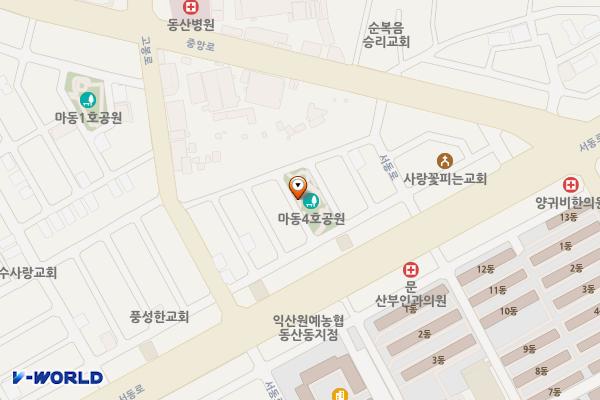 보배어린이공원 화장실 위치 지도 — 전북특별자치도 익산시 서동로 111-10