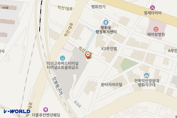 익산고속버스터미널 위치 지도 — 전북특별자치도 익산시 익산대로 56