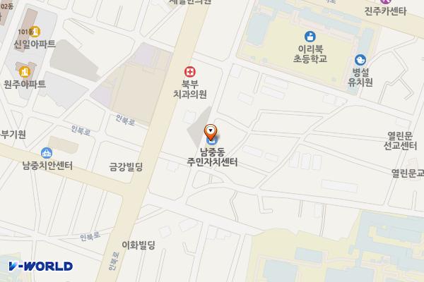 남중동 행정복지센터 위치 지도 — 전북특별자치도 익산시 인북로56길 8