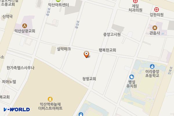 중앙우체국 위치 지도 — 전북특별자치도 익산시 평동로7길 57