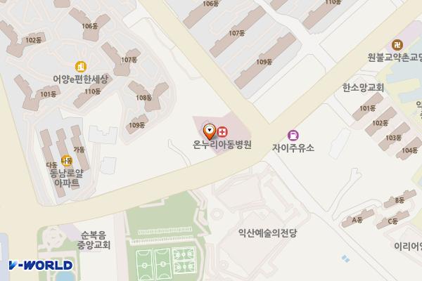 아동병원(오만택) 위치 지도 — 전북특별자치도 익산시 동서로 491