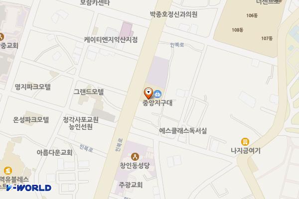 중앙지구대 위치 지도 — 전북특별자치도 익산시 인북로 146