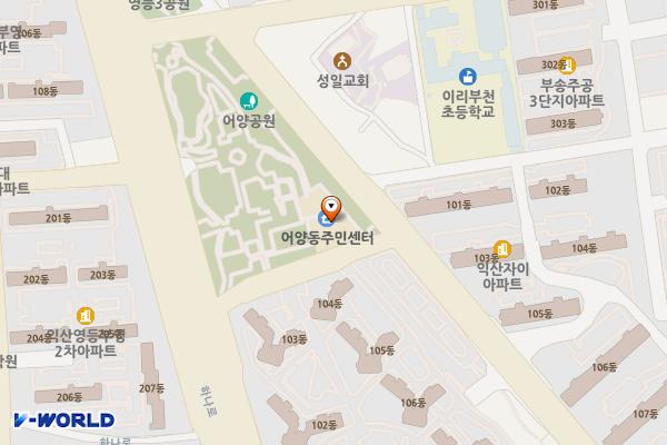 어양동 행정복지센터 위치 지도 — 전북특별자치도 익산시 동서로63길 43