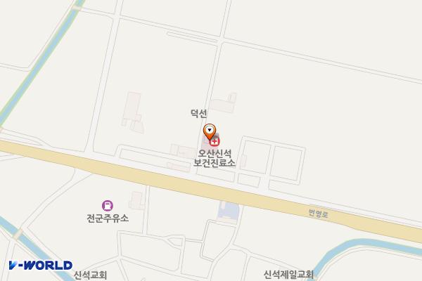 신석보건진료소 위치 지도 — 전북특별자치도 익산시 오산면 새들길 8