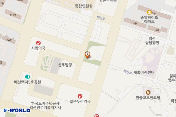 보훈공원 화장실 위치 지도 — 전북특별자치도 익산시 선화로3길 28
