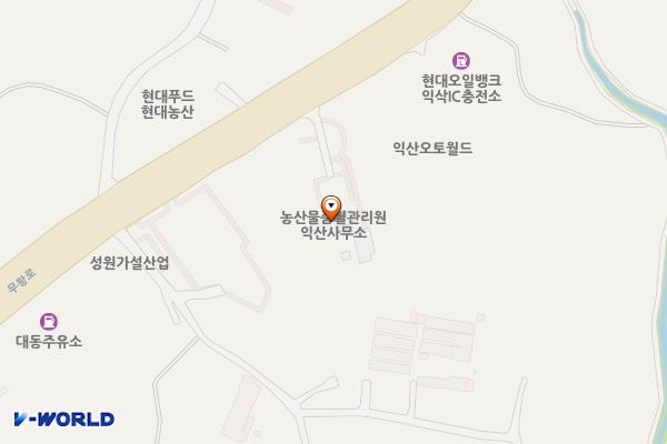 농산물품질관리원 위치 지도 — 전북특별자치도 익산시 무왕로 1646