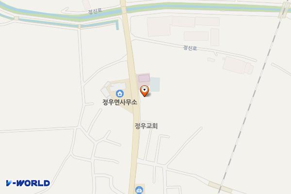 정우종합복지회관 위치 지도 — 전북특별자치도 정읍시 정우면 정신로 610  (36)