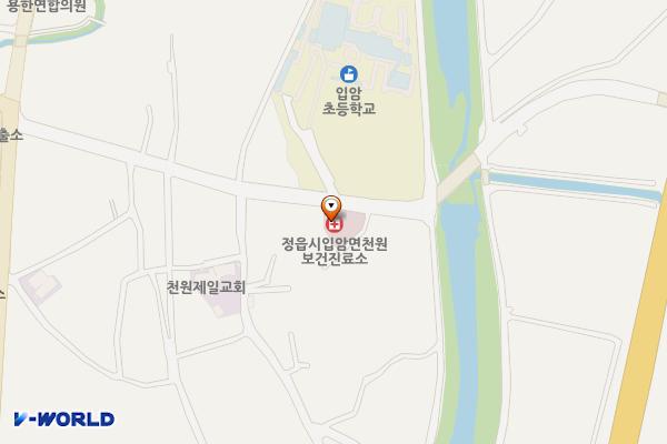 천원보건진료소 위치 지도 — 전북특별자치도 정읍시 입암면 입암중앙길 32  (185-2)