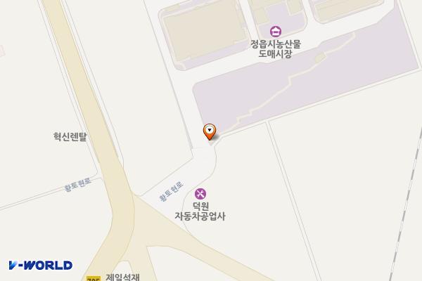 농산물도매시장 위치 지도 — 전북특별자치도 정읍시 농소동 황토현로 1213-15 전북특별자치도 정읍시농산물도매시장 농협공판장