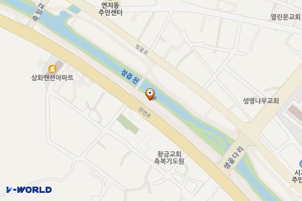 정읍천이동화장실4(아양교) 위치 지도 — 전북특별자치도 정읍시 연지동 246