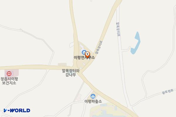 이평면사무소 위치 지도 — 전북특별자치도 정읍시 이평면 황토현로 293  (192-1)