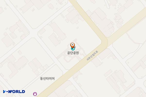 2공단공원 위치 지도 — 전북특별자치도 정읍시 서부산업도로 625