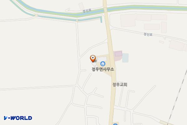 정우면사무소 위치 지도 — 전북특별자치도 정읍시 정우면 정신로 609  (39-3)