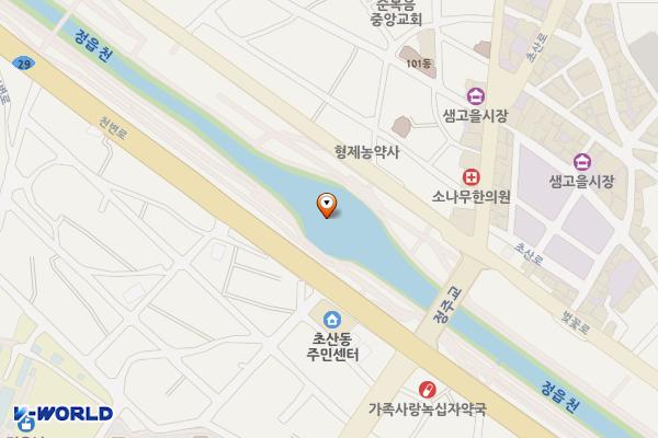 정읍천이동화장실6(시기보 인근) 위치 지도 — 전북특별자치도 정읍시 시기동530