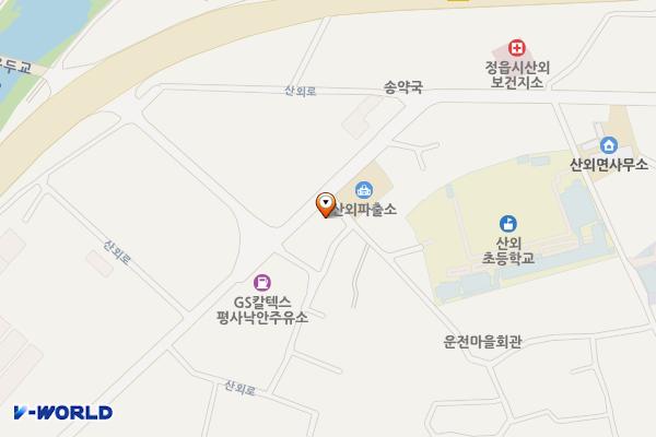 산외우체국 위치 지도 — 전북특별자치도 정읍시 산외면 운전2길 2  (465-6)
