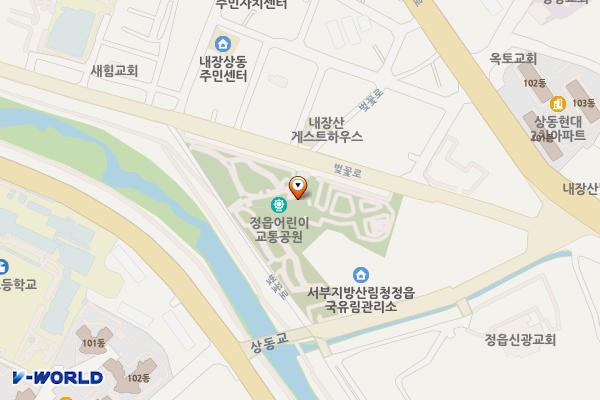 정읍어린이교통공원 위치 지도 — 전북특별자치도 정읍시 내장동271-9