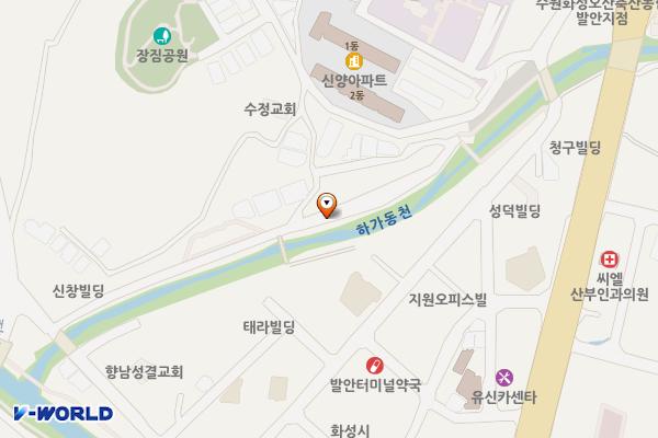 하가등천(자투리) 위치 지도 — 경기도 화성시 만세구 향남읍 평리222-24
