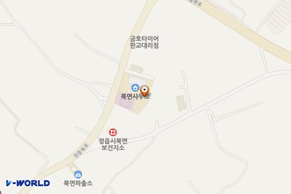 북면사무소 위치 지도 — 전북특별자치도 정읍시 정읍북로 570