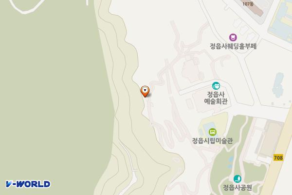 아양사랑숲 위치 지도 — 전북특별자치도 정읍시 시기4길 7-28