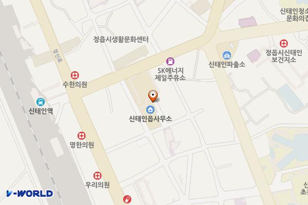 신태인읍사무소 위치 지도 — 전북특별자치도 정읍시 신태인읍 신태인중앙로 14