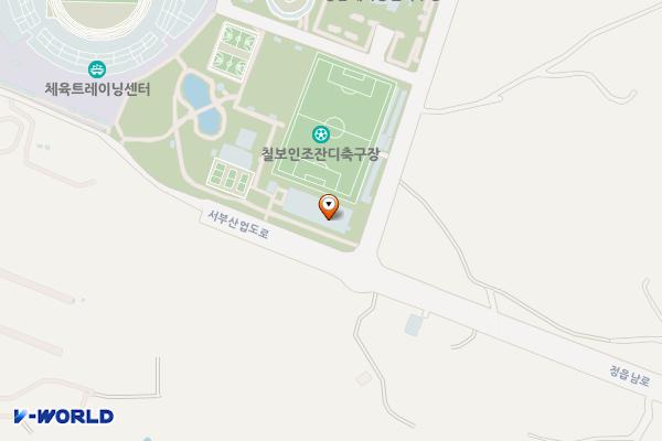 국민체육센터 게이트볼장 앞 위치 지도 — 전북특별자치도 정읍시 서부산업도로 124-37