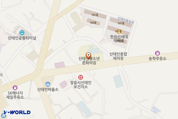 신태인청소년문화의집 위치 지도 — 전북특별자치도 정읍시 신태인읍 신태인중앙로 45, 청소년문화의집