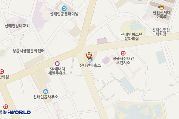 신태인지구대 위치 지도 — 전북특별자치도 정읍시 신태인읍 신태인중앙로 30  (195-4)