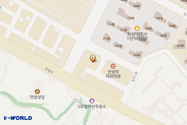 태안3지구 주6 위치 지도 — 경기도 화성시 병점구 안녕동 269-2