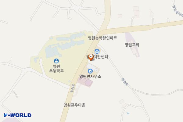 영원우체국 위치 지도 — 전북특별자치도 정읍시 영원면 영원로 1084-1  (182-5)