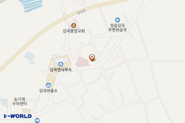감곡종합복지회관 위치 지도 — 전북특별자치도 정읍시 감곡면 원삼1길 47  (254)