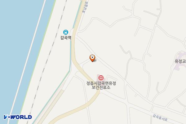 유정보건진료소 위치 지도 — 전북특별자치도 정읍시 감곡면 유정길 10-1  (1187-2)